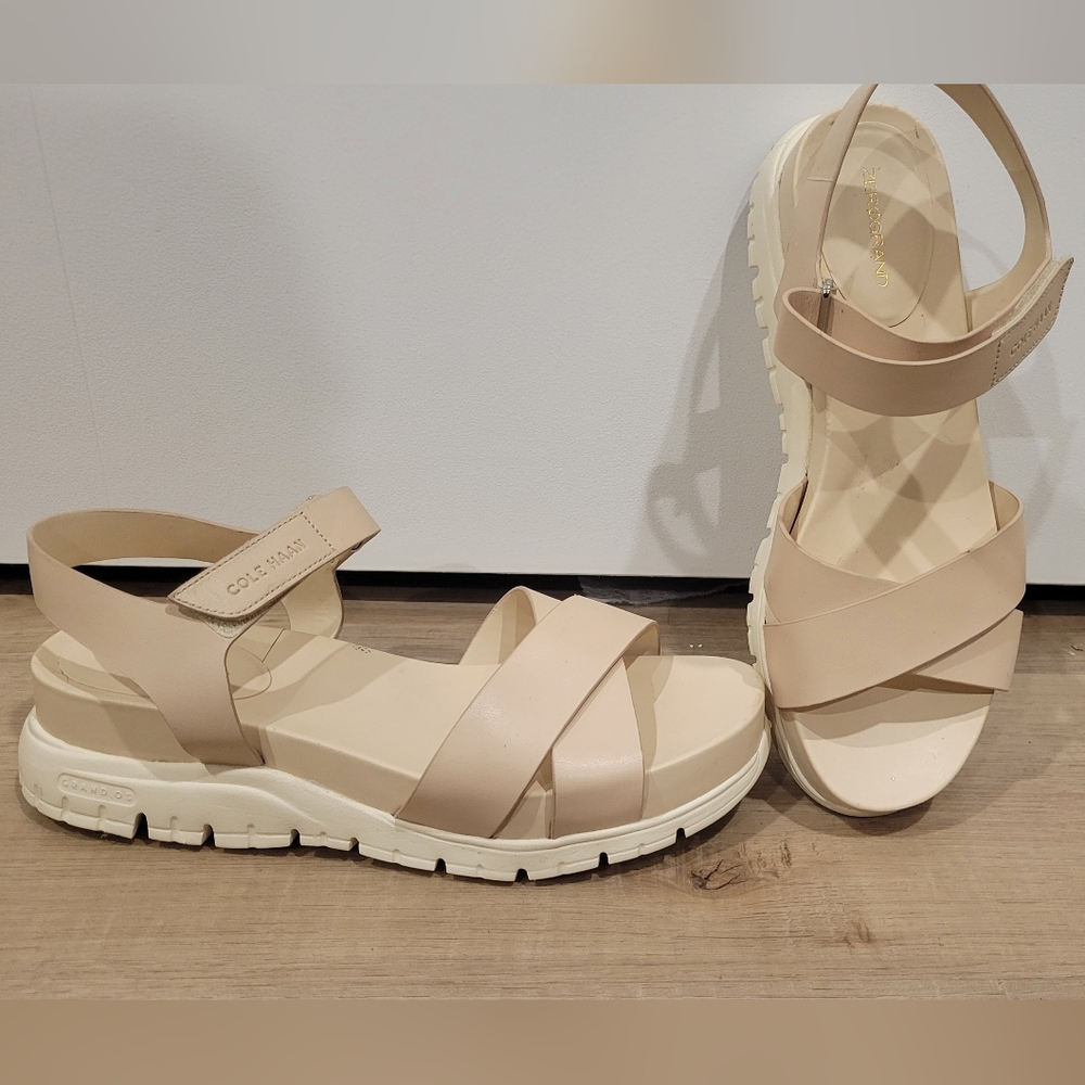 Cole Haan Cream Strappy Sandals